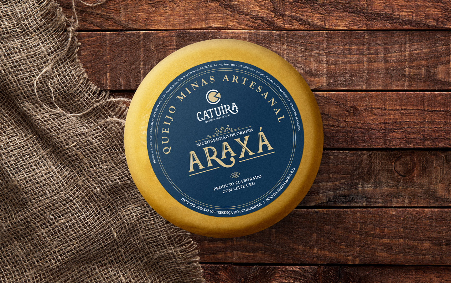Identity design for Araxá gourmet cheese